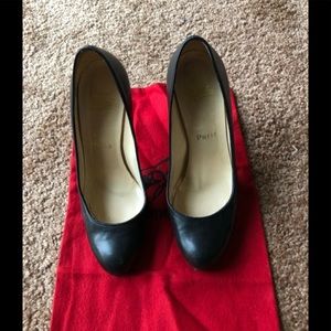 Christian Louboutin Black Round Toe Heels